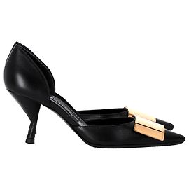 Décolleté Miroir Sergio Rossi in pelle Nera Nero