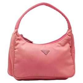 Prada-Prada Tessuto Mini Sac à main en toile Sac à main en bon état-Autre