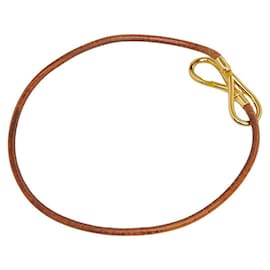 Hermès-Hermes Leder Jumbo Choker Lederhalskette in gutem Zustand-Andere