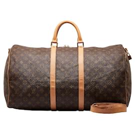 Louis Vuitton-Louis Vuitton Monogram Keepall 55 Bandouliere Canvas Travel Bag M41414 in Good condition-Other