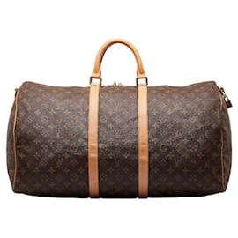 Louis Vuitton-Louis Vuitton Monogram Keepall 55 Bandouliere Canvas Travel Bag M41414 in Good condition-Other