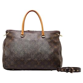 Louis Vuitton-Louis Vuitton Louis Vuitton Monogram Palas Handbag M40906 PVC Leather Plastic Handbag M40906 in Very Good-Purple
