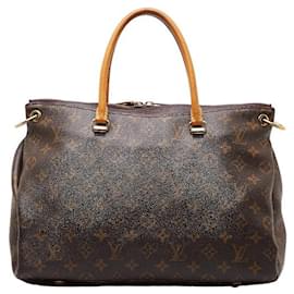 Louis Vuitton-Louis Vuitton Louis Vuitton Monogram Palas Handbag M40906 PVC Leather Plastic Handbag M40906 in Very Good-Purple