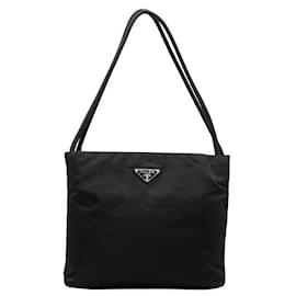 Prada-Prada Tessuto Shoulder Bag Canvas Shoulder Bag B6243 in Good condition-Other