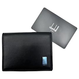 Alfred Dunhill-Dunhill black leather coin purse-Black