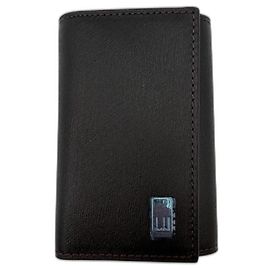Alfred Dunhill Llavero Dunhill de cuero marrón Marrón oscuro