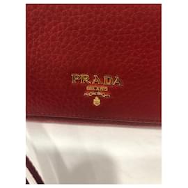 Prada-Prada wallet-Red