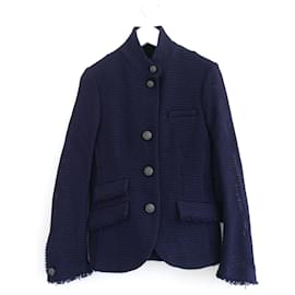 Rag & Bone-Rag & Bone Slade Tweed Blazer jacket-Navy blue