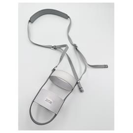 Christian Dior-Christian Dior bottle holder shoulder strap-White,Grey