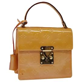 Louis Vuitton-LOUIS VUITTON Vernis Spring Street Hand Bag Marshmallow Pink M91033 auth 68982-Other