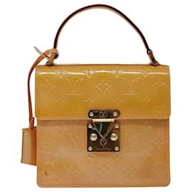 Louis Vuitton-LOUIS VUITTON Vernis Spring Street Hand Bag Marshmallow Pink M91033 auth 68982-Other