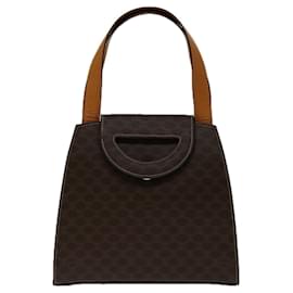 Céline-CELINE Macadam Canvas Hand Bag PVC 2way Brown Auth 69000-Brown