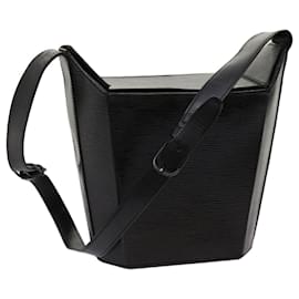 Louis Vuitton-LOUIS VUITTON Epi Sac Seau Shoulder Bag Black M80161 LV Auth bs13141-Black
