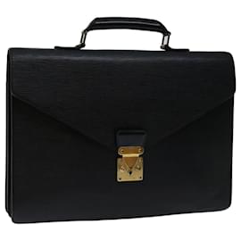 Louis Vuitton-LOUIS VUITTON Epi Serviette Conseiller Briefcase Black M54422 LV Auth th4671-Black