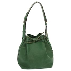 Louis Vuitton-LOUIS VUITTON Epi Petit Noe Shoulder Bag Green M44104 LV Auth 69036-Green