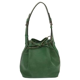 Louis Vuitton-LOUIS VUITTON Epi Petit Noe Shoulder Bag Green M44104 LV Auth 69036-Green