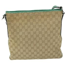 Gucci-GUCCI GG Canvas Shoulder Bag Beige 113013 auth 68813-Beige
