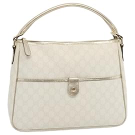 Gucci-Bolsa de mão GUCCI GG Supreme em couro PVC branco 189898 auth 68808-Branco