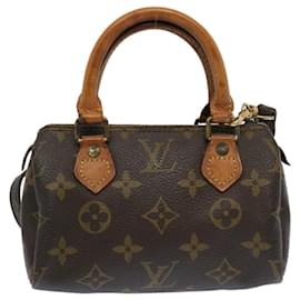 Louis Vuitton-LOUIS VUITTON Monogram Mini Speedy Hand Bag M41534 LV Auth 69260-Monogram