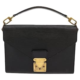 Louis Vuitton-LOUIS VUITTON Epi Biface Clutch Bag Black M52322 LV Auth 69002-Black