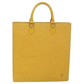 Louis Vuitton-Bolsa de mão LOUIS VUITTON Epi Sac Plat amarela M52079 Autenticação de LV 69293-Amarelo