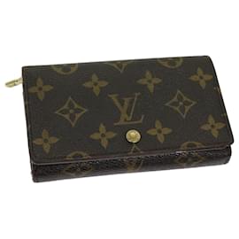 Louis Vuitton-LOUIS VUITTON Monogram Porte Monnaie Billets Tresor Portafoglio M61730 LV Auth th4716-Monogramma