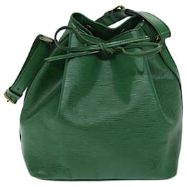 Louis Vuitton-LOUIS VUITTON Epi Petit Noe Bolso de hombro Verde M44104 EP de autenticación de LV3740-Verde