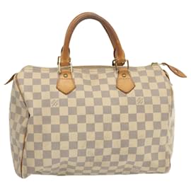 Louis Vuitton-Louis Vuitton Damier Azur Speedy 30 Hand Bag N41533 Auth LV 69029-Autre