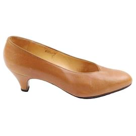 Hermès-Leather Heels-Brown