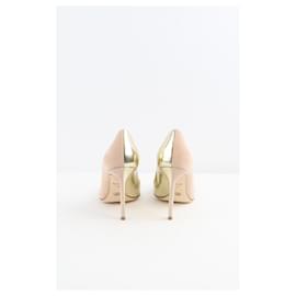 Dior-Leather Heels-Golden