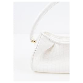 Autre Marque-Leather Handbag-White