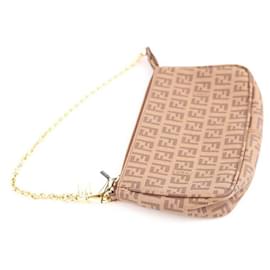 Fendi-mini leather bag-Brown