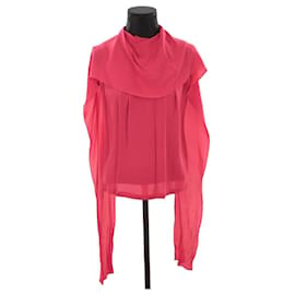 Dior-Silk wrap blouse-Red