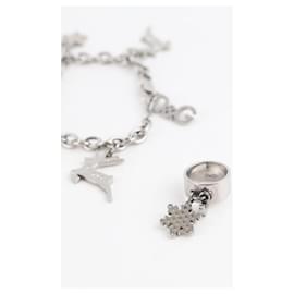 Dolce & Gabbana-Conjunto pulseira e anel em prata-Prata