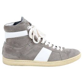 Saint Laurent Wildleder Turnschuhe Khaki
