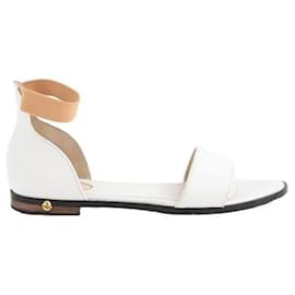 Givenchy-Zapatos sandalias de cuero.-Blanco
