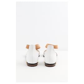 Givenchy-Zapatos sandalias de cuero.-Blanco