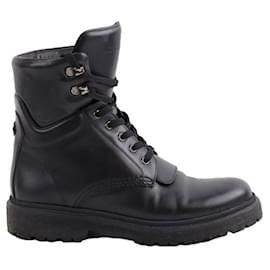 Moncler-Leather boots-Black