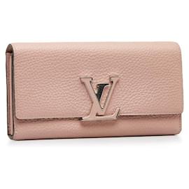 Louis Vuitton-Taurillon Capucines Geldbörse-Pink