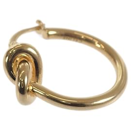 Céline-Knot Hoop Earrings-Golden