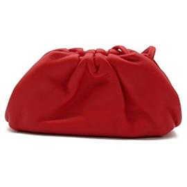 Bottega Veneta-The Pouch Leather Bag-Red