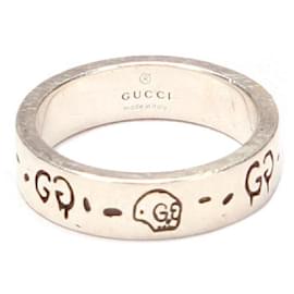 Gucci-Anello in argento con icona fantasma GG-Argento