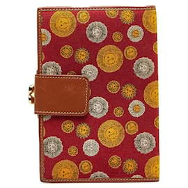 Gucci-Printed Canvas Bifold Wallet-Red
