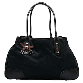 Gucci-GG Canvas Princy Tote Bag-Black