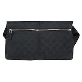 Gucci-GG Canvas Belt Bag-Black