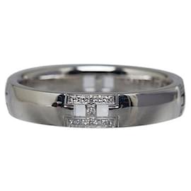 Hermès-18k Ever Herakles Diamond Wedding Ring-Silvery