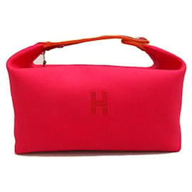 Hermès-Canvas Bride-a-Brac Case-Pink