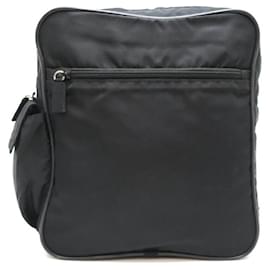 Prada-Tessuto Zip Messenger Shoulder Bag-Black
