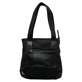 Gucci-GG Canvas Front Pocket Tote Bag-Black
