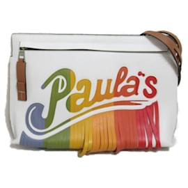 Loewe-Paula's Ibiza Fringe Shoulder Bag-White